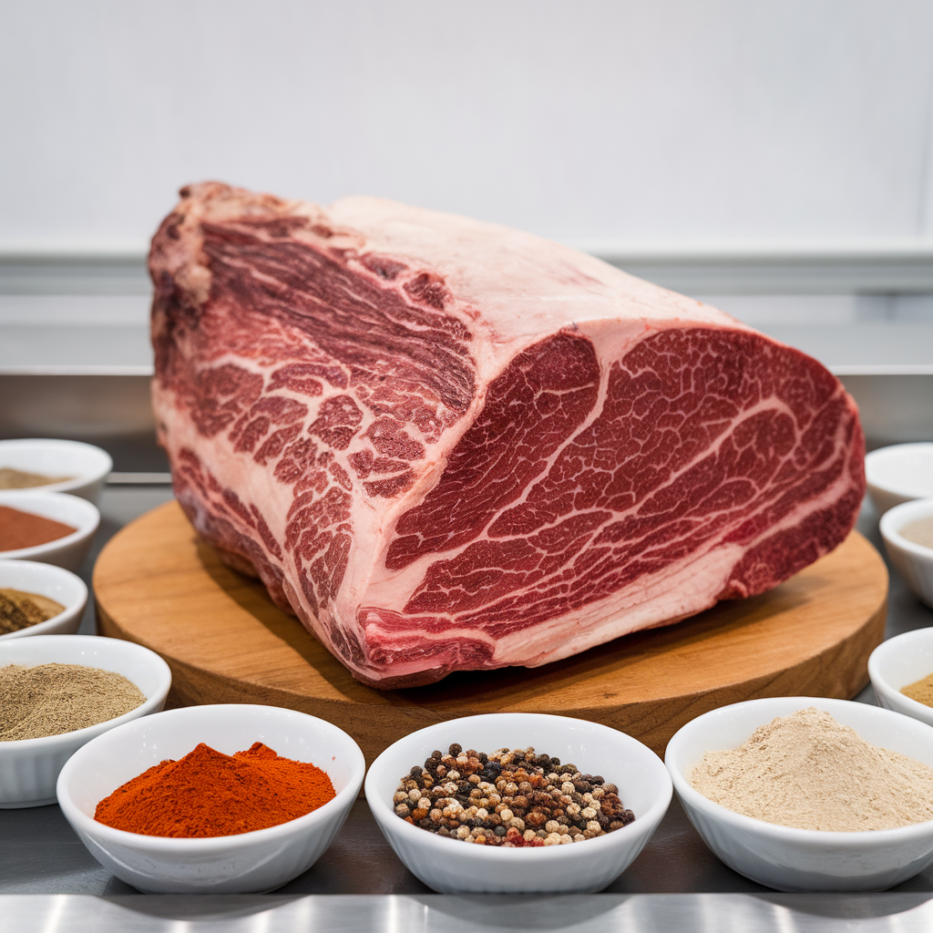 Brisket de bœuf avec épices pour marinade